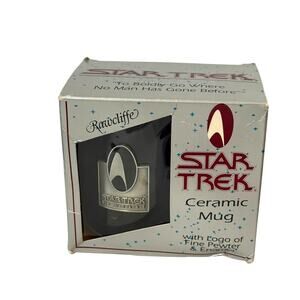 Star Trek 30th Anniversary Ceramic Mug – Rawcliffe Pewter & Enamel Logo – OG Box